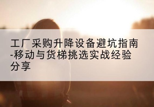 阳城移动式升降机怎么选-工厂采购升降设备避坑指南-移动与货梯挑选实战经验分享